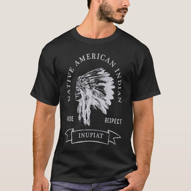 Camiseta Inupiat Tribe Nativo Estadounidense Orgullo Indio  (Anverso)