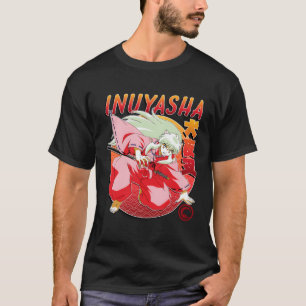 Camiseta Inuyasha Círculo Rojo Y Naranja