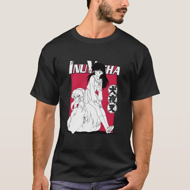 Camiseta Inuyasha Kagome Sentado En Inuyasha (Anverso)