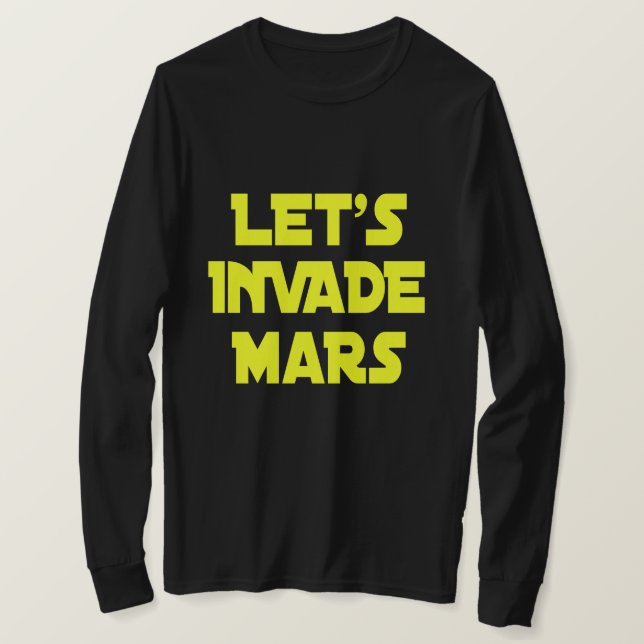 Camiseta Invadamos Marte (Anverso del diseño)