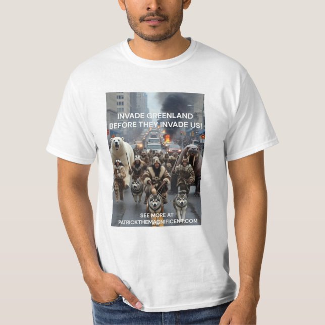 Camiseta Invade Greenland t-shirt (Anverso)