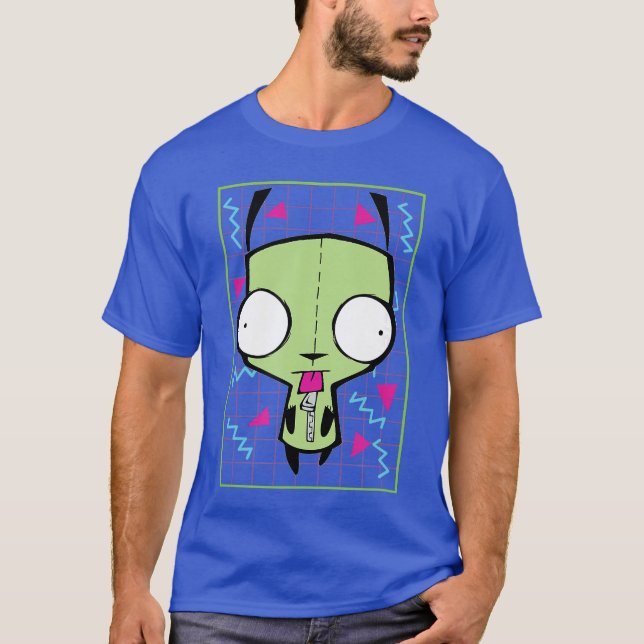 Camiseta Invader Zim Gir 90s Grid family (Anverso)
