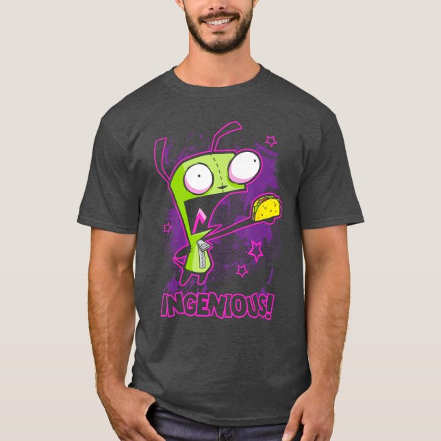Camiseta Invader Zim Ingeniousaco Gir Y2K Cartoon girl (Anverso)