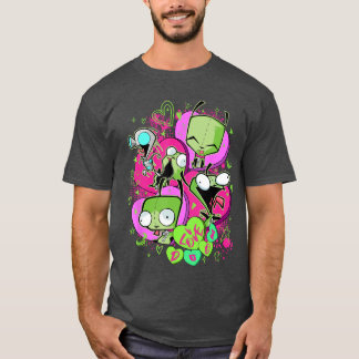 Camiseta Invader Zim Valentines Day Gir I Love Doom Poster 