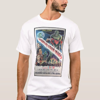 Camiseta "Invaders from Mars", Poster original de películas