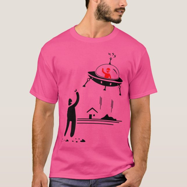 Camiseta Invaders Steal People Ufo (Anverso)