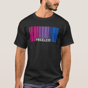 Camiseta Invalorable código de barras del Orgullo Bisexual