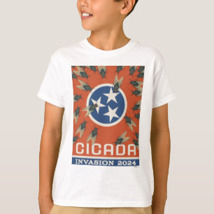 Camiseta Invasión de Bandera Tennessee Cicada