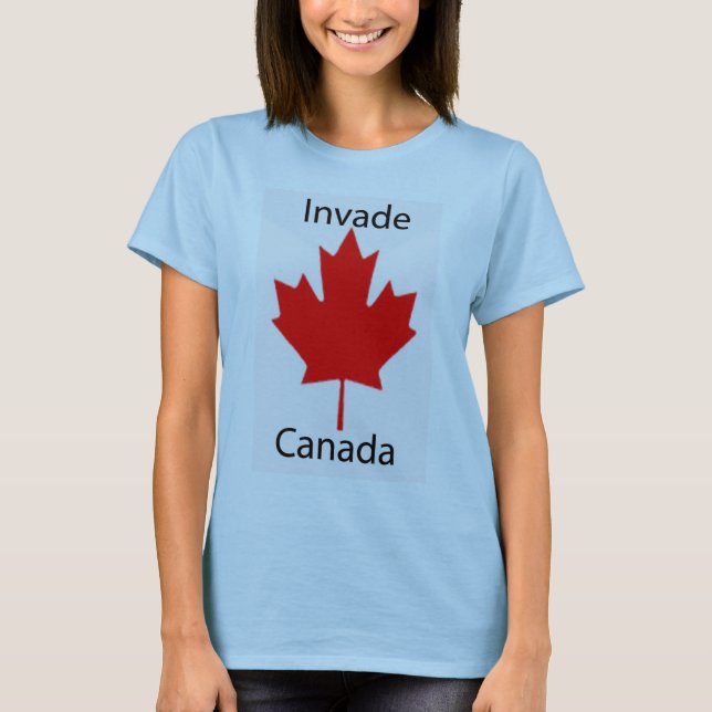 Camiseta Invasión de los azules cielos de Canadá (Anverso)