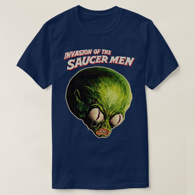 Camiseta Invasión de los sauditas Hombres Horror Original A (Diseño del anverso)
