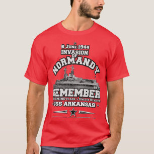 CAMISETA INVASIÓN DE NORMANDÍA USS ARKANSAS B33 DÍA