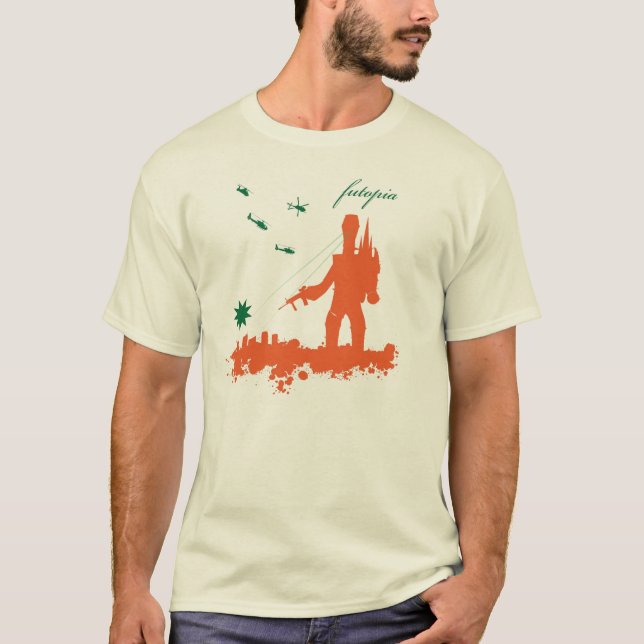 Camiseta Invasión del robot de Futopia (Anverso)