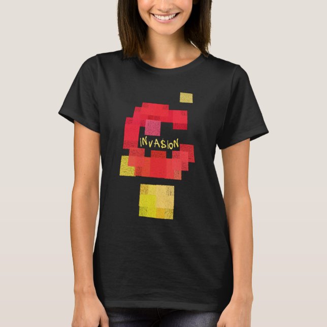 Camiseta Invasores vs Tetris (Anverso)
