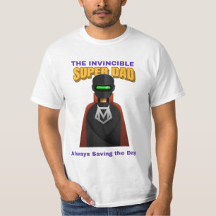 Camiseta invencible súper papá : día del padre 2024
