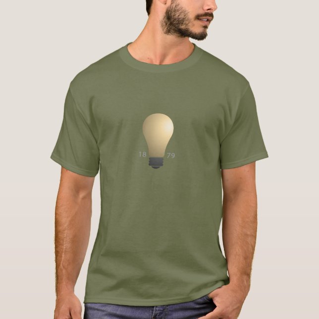 Camiseta Invención de la bombilla de Edison (Anverso)