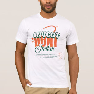 Camiseta inventar no imitar