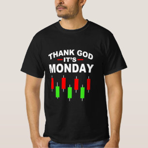 Camiseta Inversionista Gracias a Dios Es Lunes