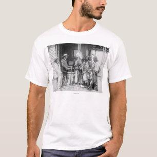 Camiseta Inverso de los hombres de Cheyenne con blanco