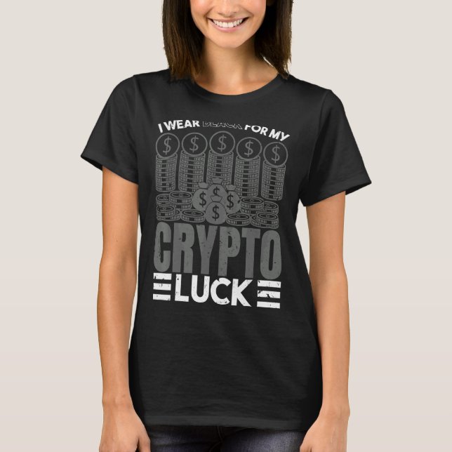 Camiseta Inversor Cryptocurrency Millionaire Crypto Lucky C (Anverso)