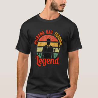 Camiseta Inversor de Crypto Stocks de Leyenda de Marido Pap