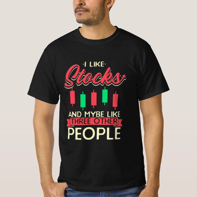Camiseta Inversor Que Me Gustan Las Acciones (Anverso)