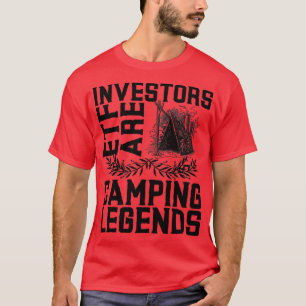 Camiseta Inversores de ETF acampando leyendas en carpas