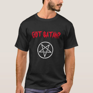 Camiseta invertida Satan conseguida del Pentagram