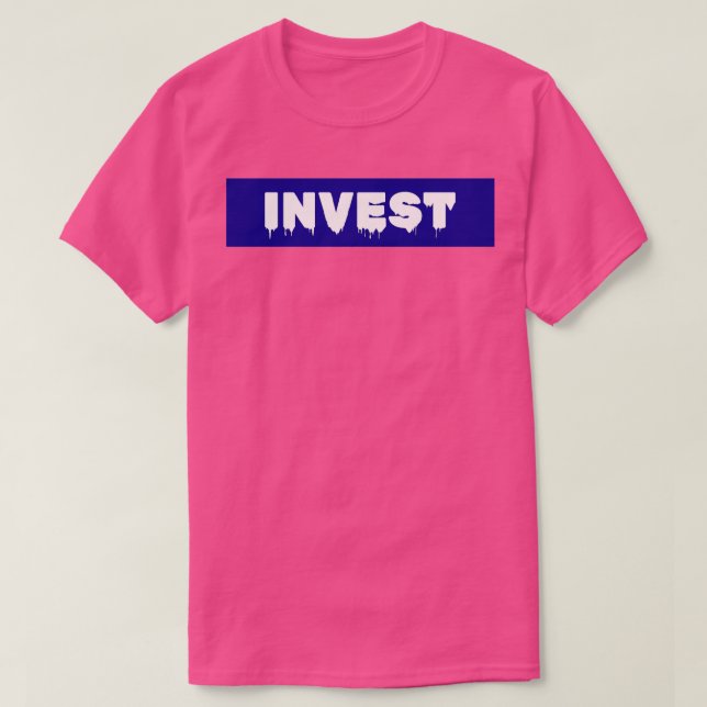 Camiseta Invertir AZUL (Diseño del anverso)