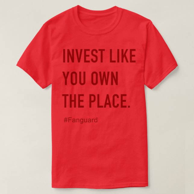 Camiseta Invertir como poseer el lugar Vanguard Fanguard 4 (Diseño del anverso)