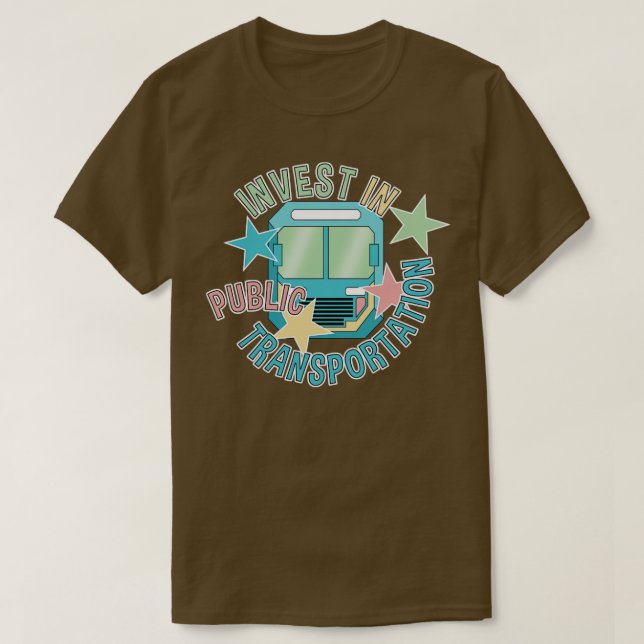 Camiseta Invertir En Transporte Público (Diseño del anverso)