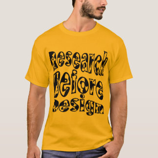 Camiseta Investigación antes del diseño