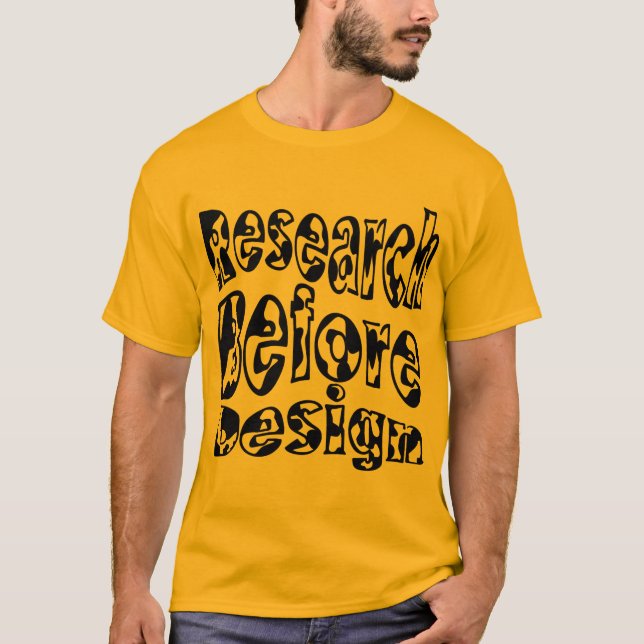 Camiseta Investigación antes del diseño (Anverso)