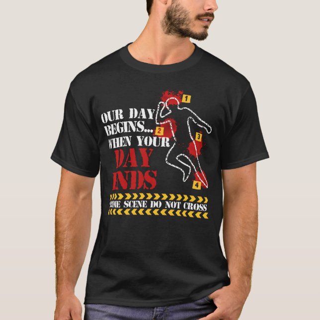 Camiseta Investigación científica forense detective de crím (Anverso)