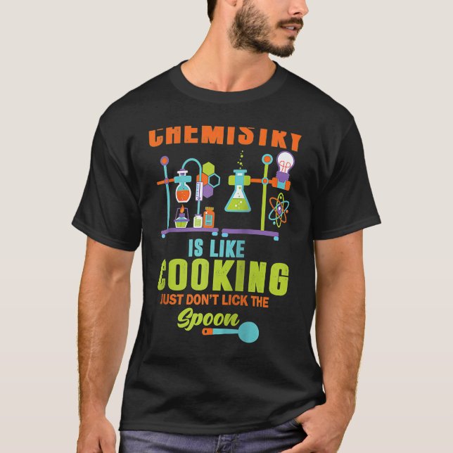 Camiseta investigación científica química biociencia (Anverso)