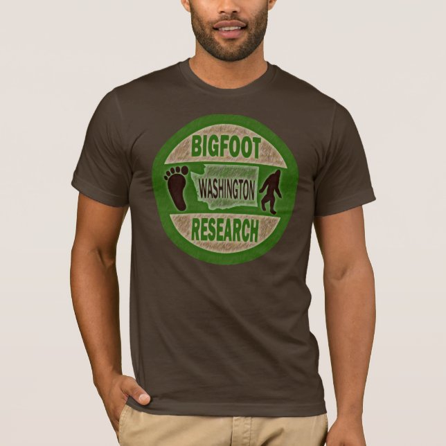 Camiseta Investigación de Washington Bigfoot (Anverso)