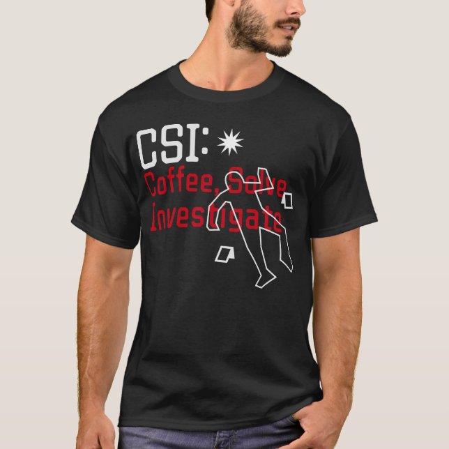 Camiseta Investigación sobre la solución del café (Anverso)