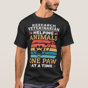 Camiseta Investigación Veterinaria Ayudando A Los Animales 