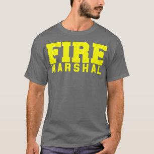 Camiseta Investigador de bomberos comisario de mariscal de 