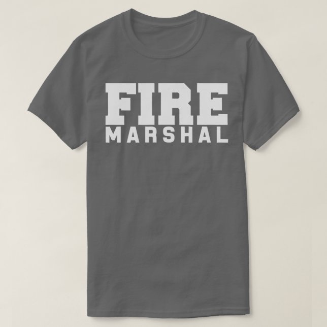 Camiseta Investigador de bomberos comisario de mariscal de  (Diseño del anverso)