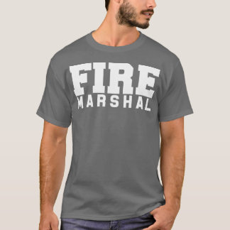 Camiseta Investigador de bomberos comisario de mariscal de