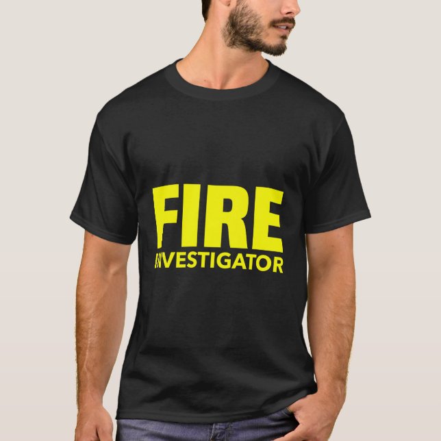 Camiseta Investigador de bomberos comisario de mariscal de  (Anverso)