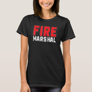 Camiseta Investigador de bomberos comisario de mariscal de 