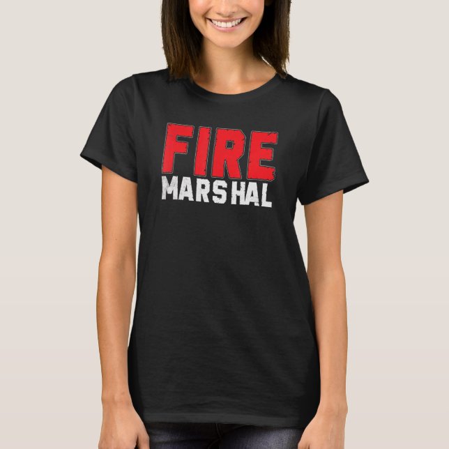 Camiseta Investigador de bomberos comisario de mariscal de  (Anverso)