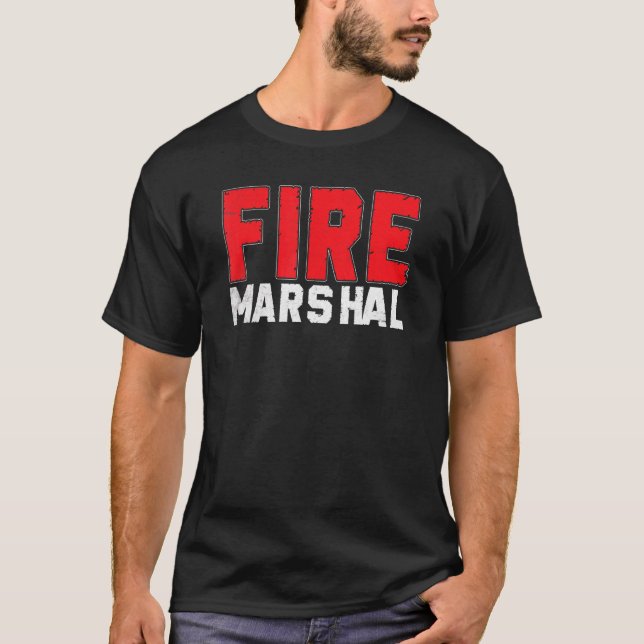 Camiseta Investigador de bomberos comisario de mariscal de  (Anverso)