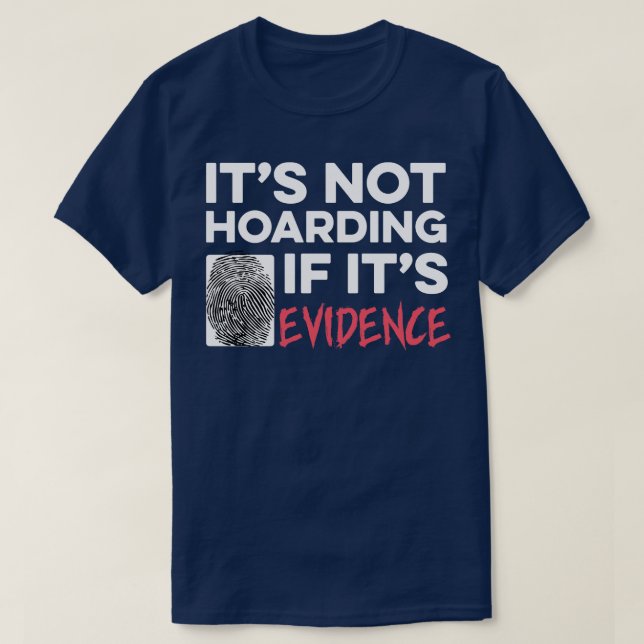 Camiseta Investigador de escena del crimen Científico foren (Diseño del anverso)