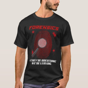 Camiseta Investigador de escena del crimen de ciencia foren