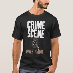 Camiseta Investigador de escena del crimen Experto detectiv