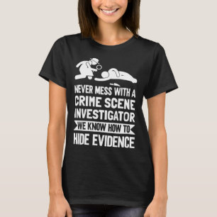 Camiseta Investigador de escena del crimen retro
