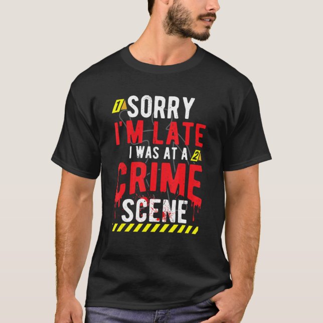 Camiseta Investigador de escena del crimen verdadero (Anverso)