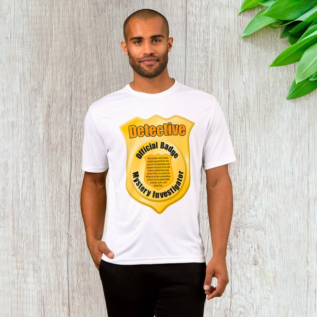 Camiseta Investigador de misterio de la insignia oficial de (Subido por el creador)